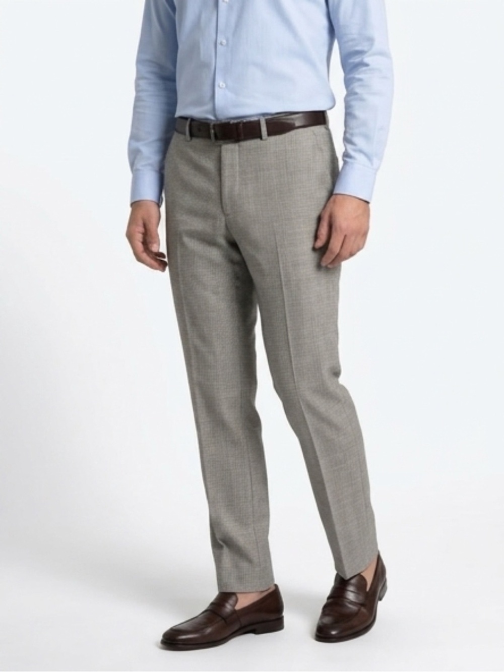 Ralph Lauren Neville Black White Micro Check Flat Front Dress Pants 34x32 NWT - Picture 12 of 13